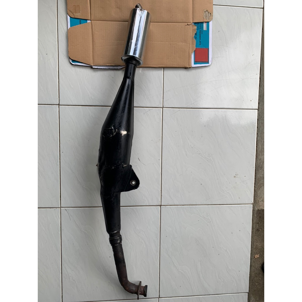 Knalpot F1ZR Fizr Ori Perut Hitam copotan leher pisah