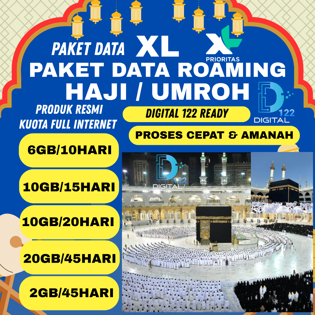 PROMO KUOTA ROAMING XL UMROH & HAJI MURAH