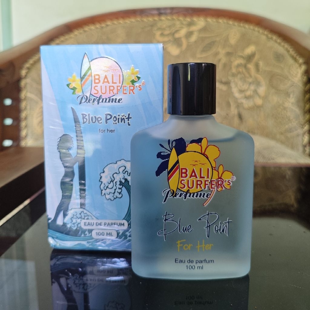 (Preloved) BSP Bali Surfers Perfume - Blue Point for Her 100ml (isi masih full, sesuai di foto, cuma
