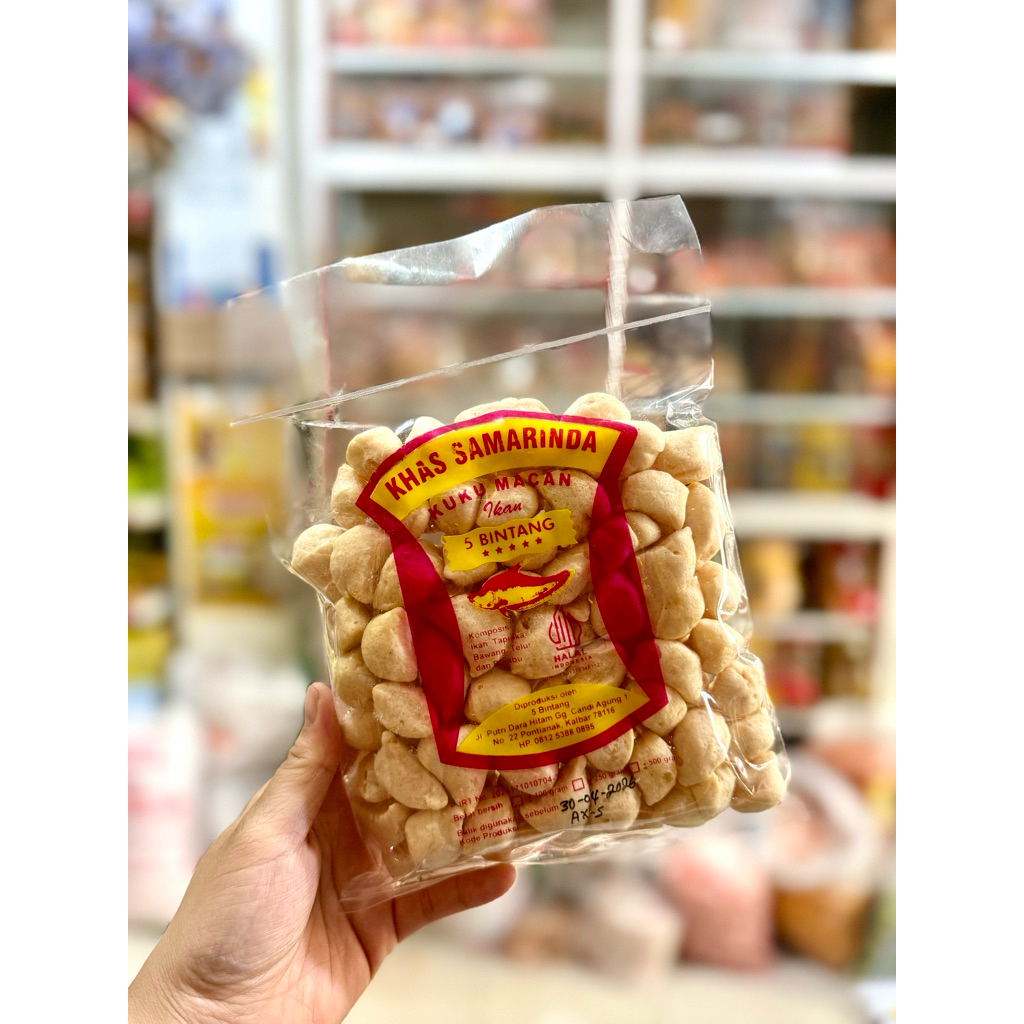 Kuku Macan Amplang 100g Kerupuk Snack Ikan Pipih Belidak Belida Samarinda