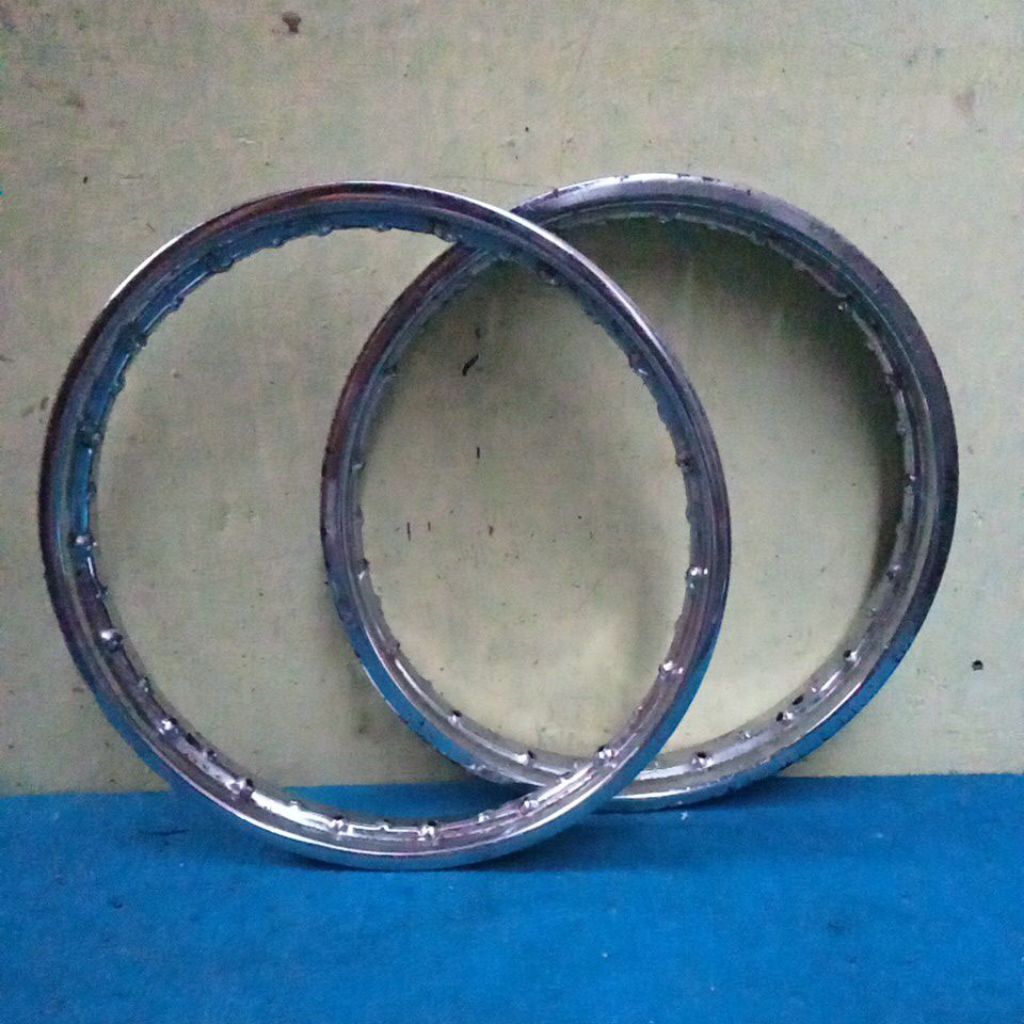 velg jari-jari motor ring 14 depan belakang satu set