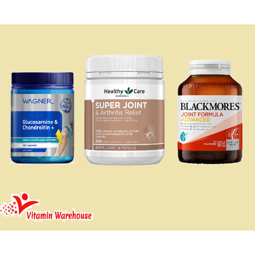 WAGNER Glucosamine & Chondroitin / Healthy Care Super Joint / Blackmores Joint Formula Advanced