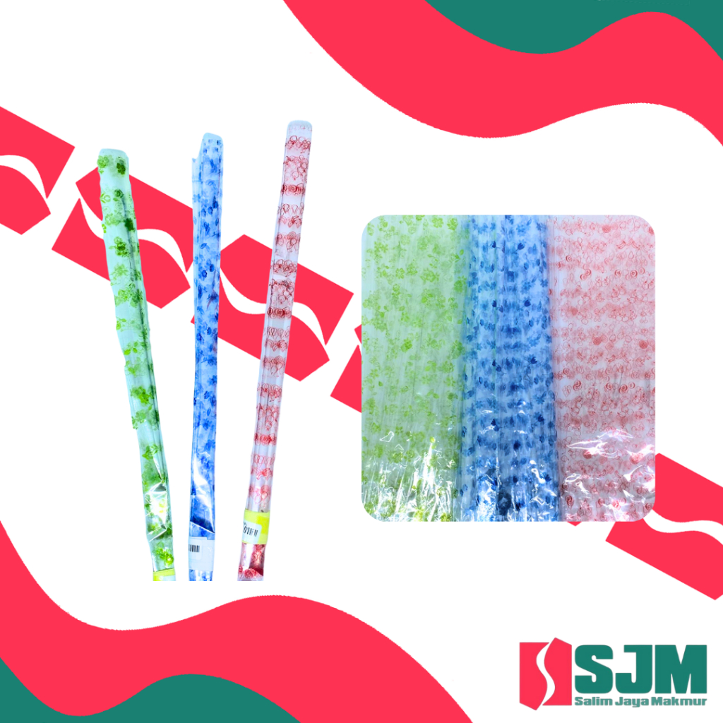 Plastik Parcel Warna Motif Random – Plastik untuk parcel, cocok untuk parcel buah, jajanan seserahan