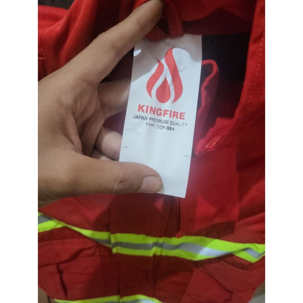 baju/setelan safety pemadam kebakaran fullset