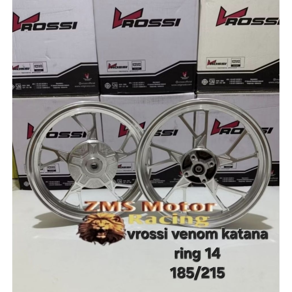 VELG RACING VROSSI VENOM KATANA RING 14 MIO,MIO SPORTY MIO J FINO SMILE UK 185/215 RING 14