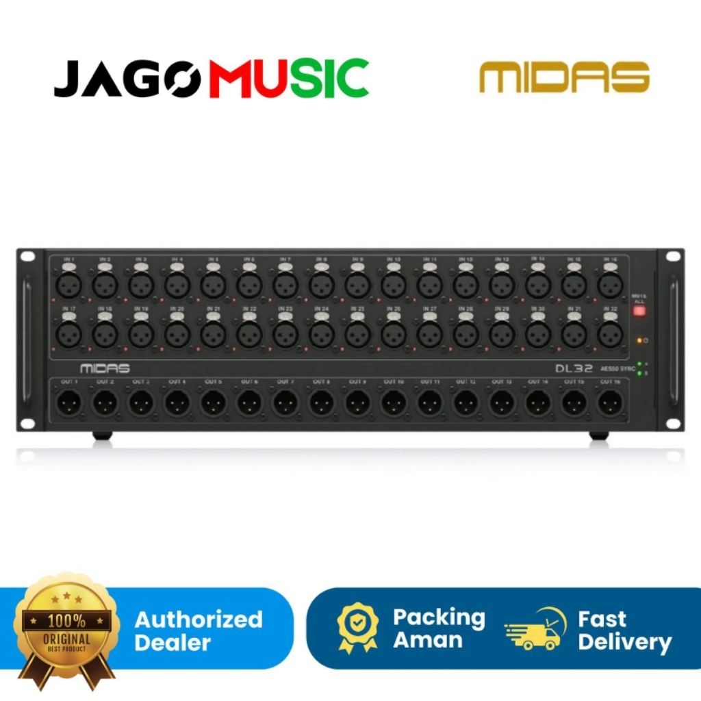 Midas DL 32 Stagebox 32 Midas DL32 Stage Box Original