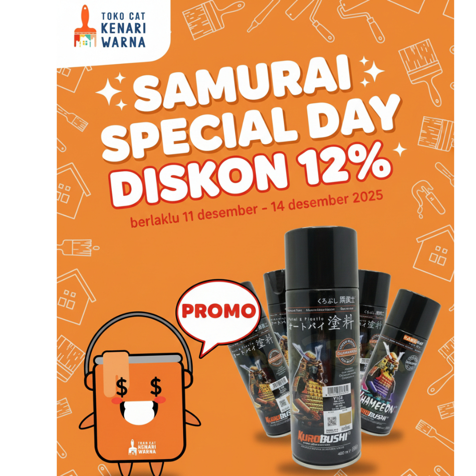 Samurai Epoxy 2K (Cat Dasar) - Cat Semprot Cat Aerosol