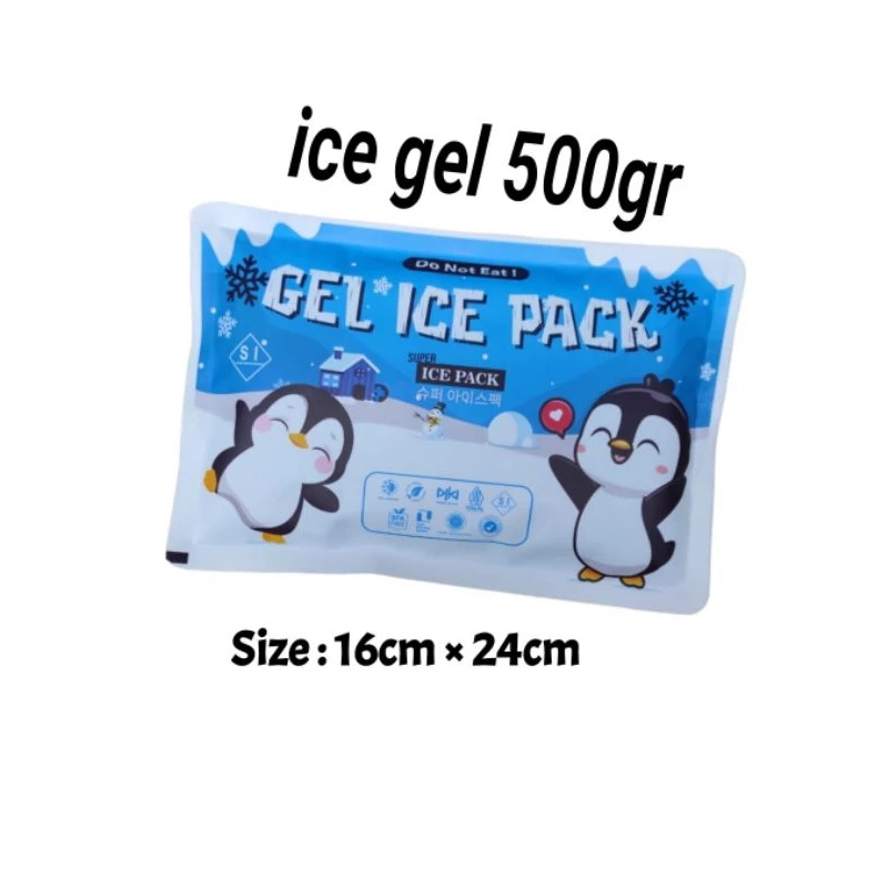 ICE GEL BESAR 500 gram ORIGINAL 500 gr BEKU Icegel Jumbo Besar Ice Pack Pendingin Serbaguna Reusable