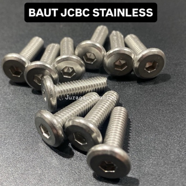 BAUT JCBC STAINLESS M6x20 M6x30 M6x40 M6x50 M6x60 ANTI KARAT