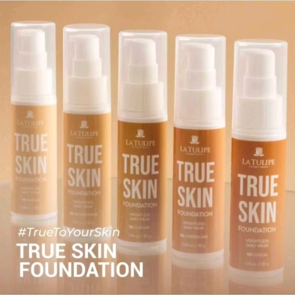 LA TULIPE TRUE SKIN FOUNDATION WEIGHTLESS DAILY WEAR 30GR
