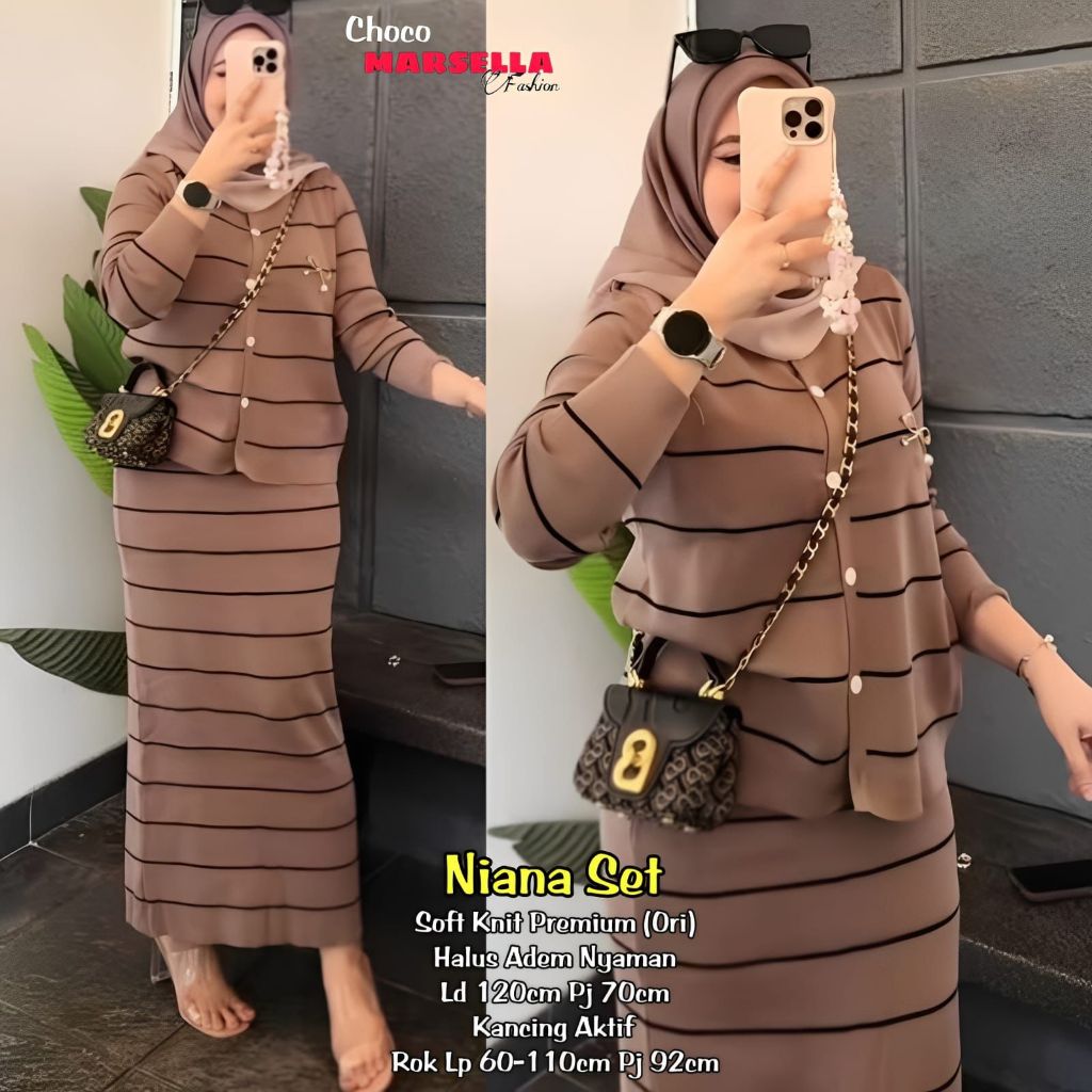 Setelan Terbaru Niana Setelan ORIGINAL MARSELLA
