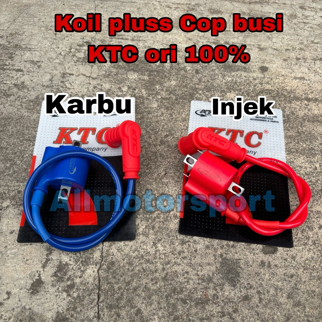 Coil koil Racing KTC Injeksi dan karbu pluss Cop busi Ktc Universal Beat Fi Scoopy Vario 125 Vario 1