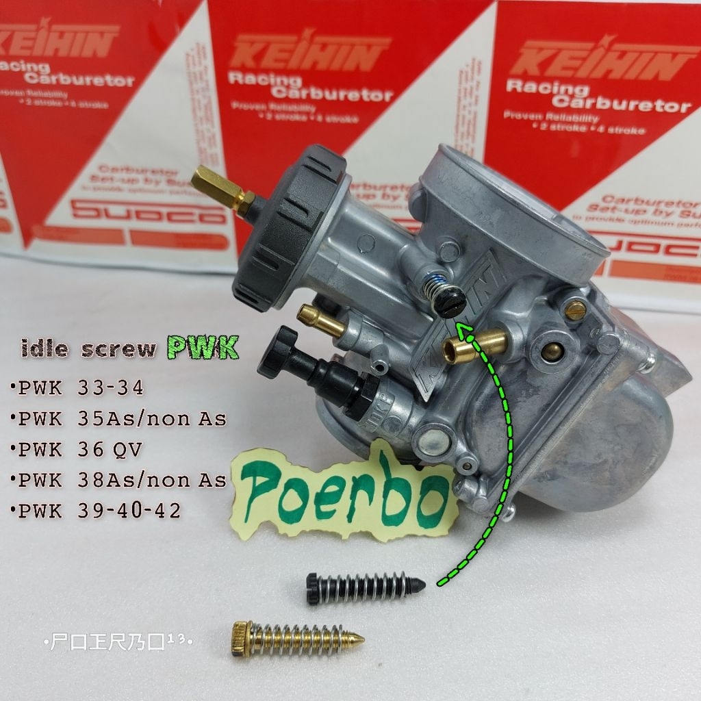 setelan gas stasioner stelan langsam Pwk sudco 33 35 38 40