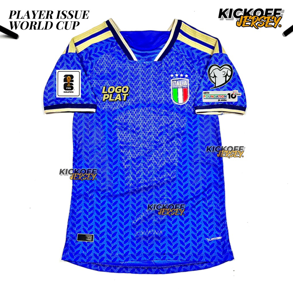 (PLAYER ISSUE) JERSEY PIALA DUNIA ITALIA HOME PI ITALY HOME PI WORLD CUP 2026 2027 FULL PATCH 26/27
