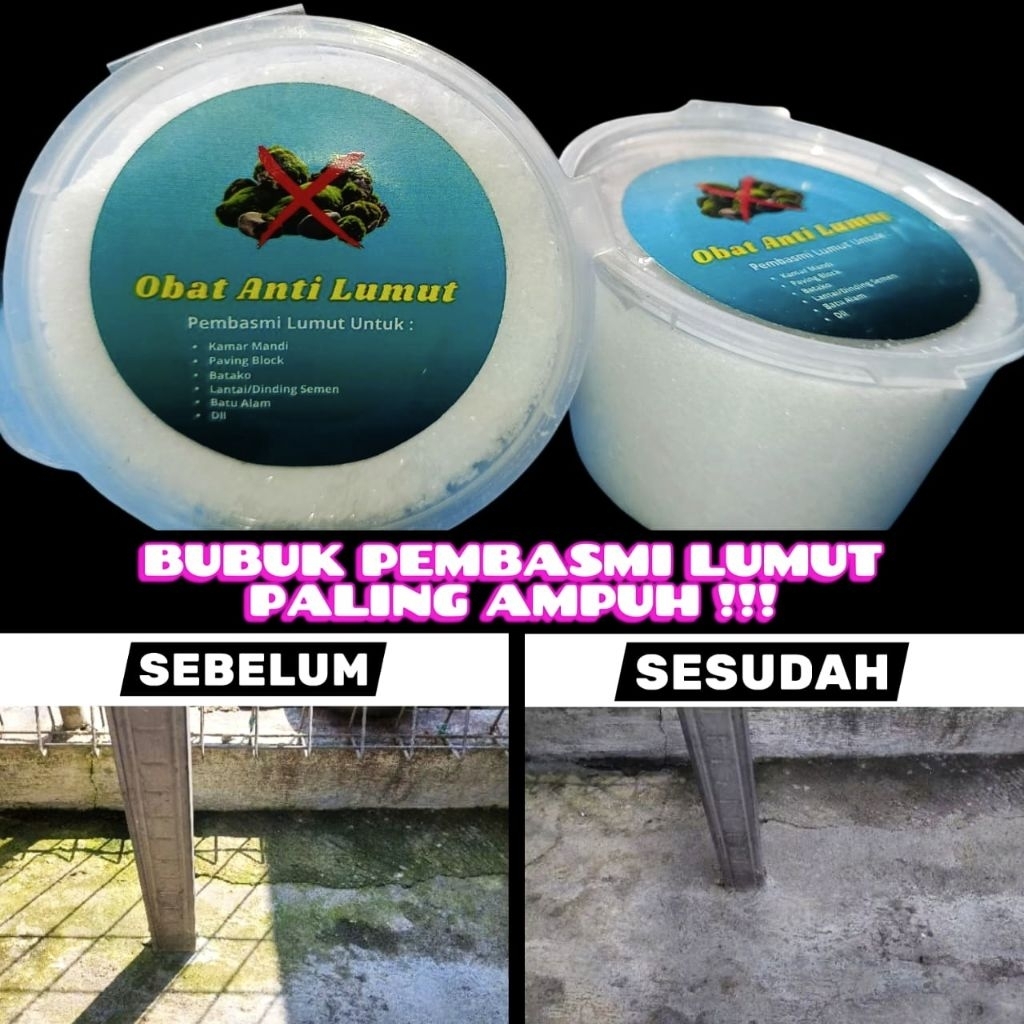 BUBUK PEMBASMI LUMUT / SERBUK ANTI LUMUT PALING AMPUH