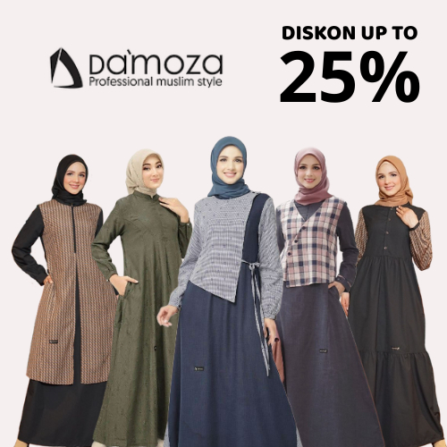 [Gamis Damoza Promo Up To 25%] Gamis Muslim Wanita by Damoza