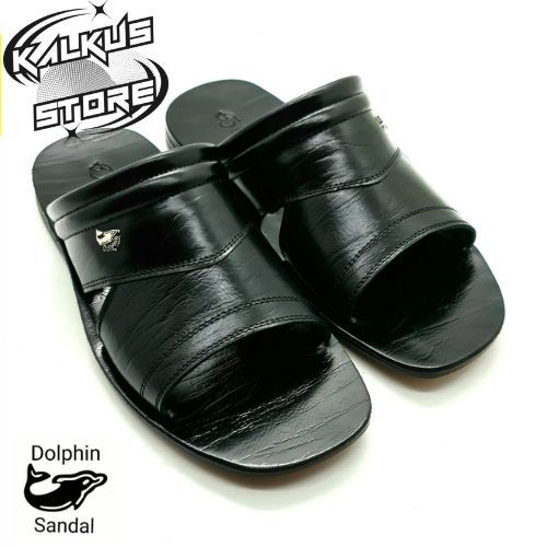 sandal dolphin original nyaman di pakai bahan kulit 100%