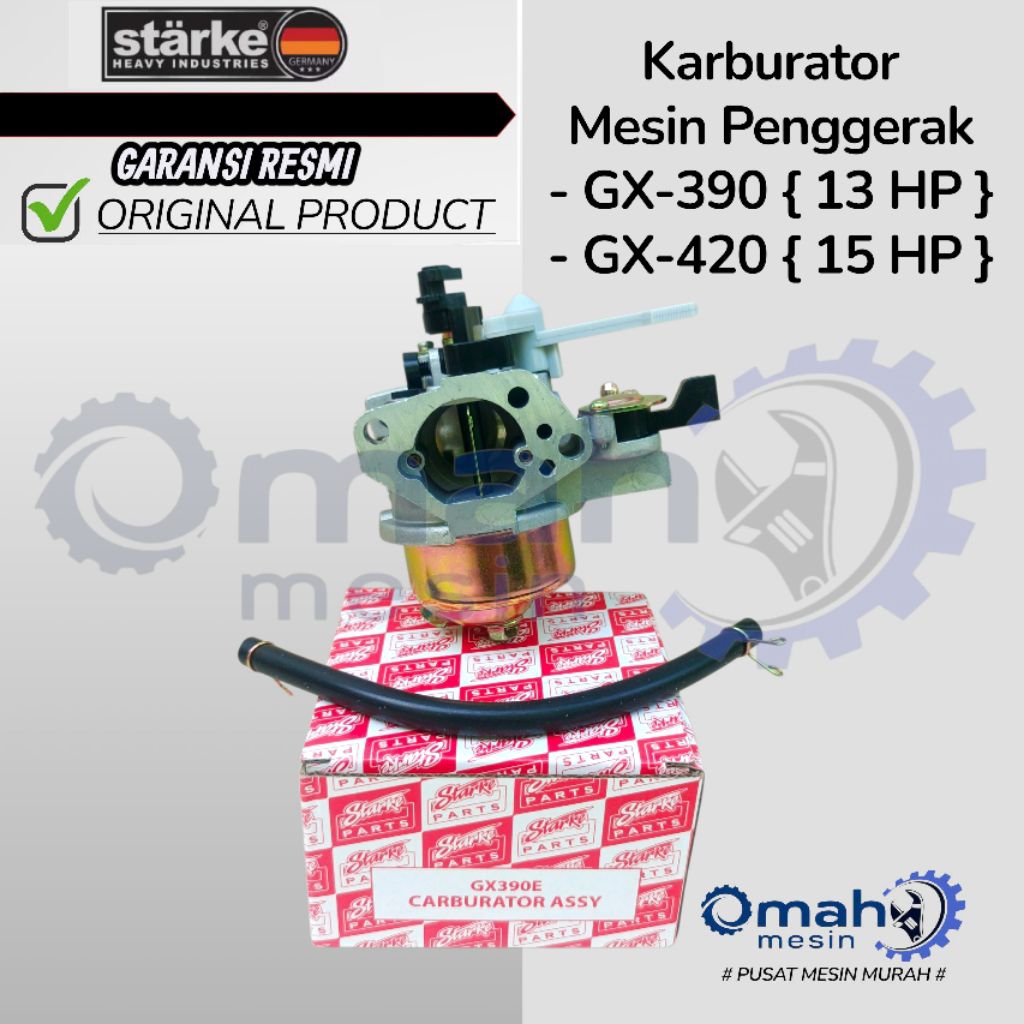 Karburator GX 390 (13 HP) GX 420 (15 HP) Merk STARKE ORIGINAL / Karburator Mesin Penggerak GX390 GX4