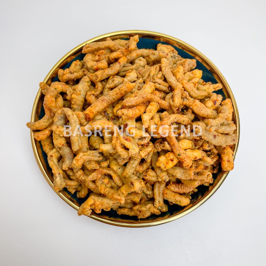 Usus Ayam Crispy Pedas Daun Jeruk 1 Kg