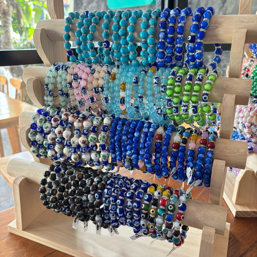 Gelang Wanita Crystal Bracelet / Gelang Turki / Blue Eyes Bracelet / Souvenir Turki / Gelang Keramik