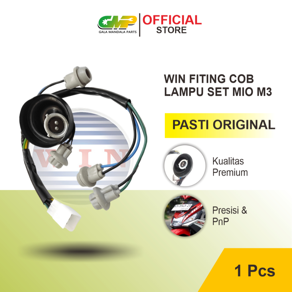 WIN Cob Soket Fitting Lampu Depan Mio M3 Kabel Socket Fiting Set