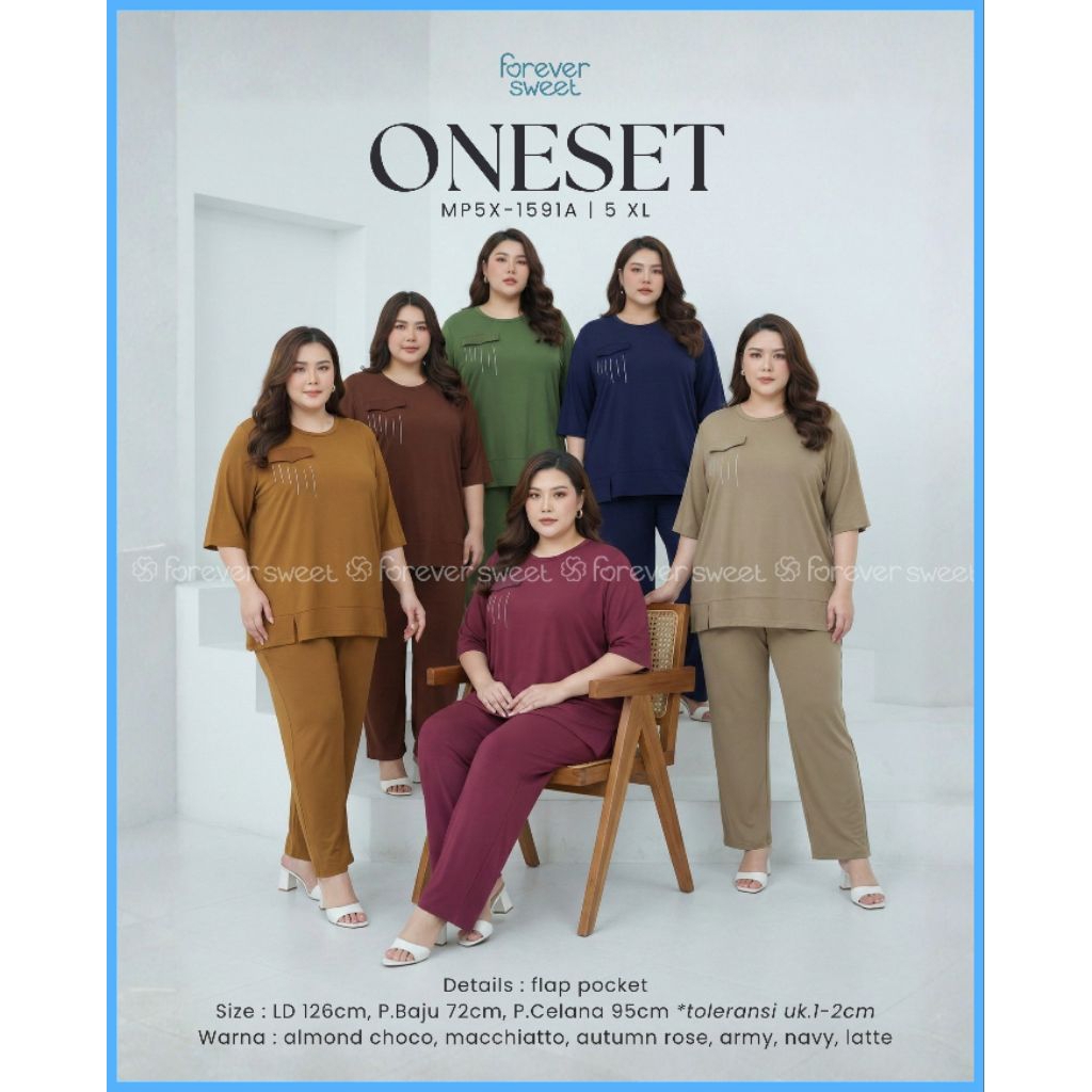 FOREVER SWEET PIYAMA BAJU TIDUR JUMBO 5XL