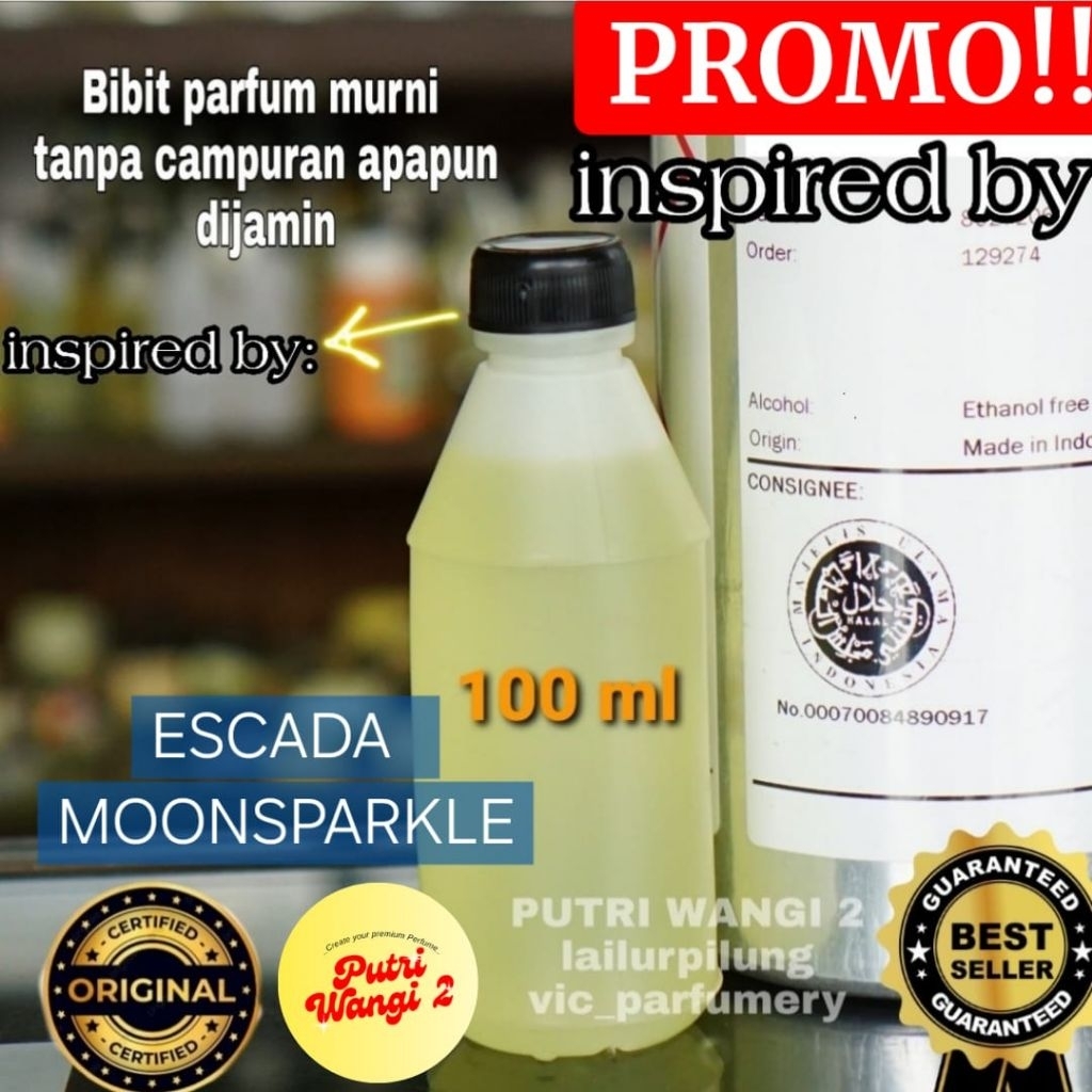 ESC4D4 MOON SPARKLE 100ML / 10ml/50ml/200ml BIBIT PARFUM MURNI ASLI TANPA CAMPURAN APAPUN original i