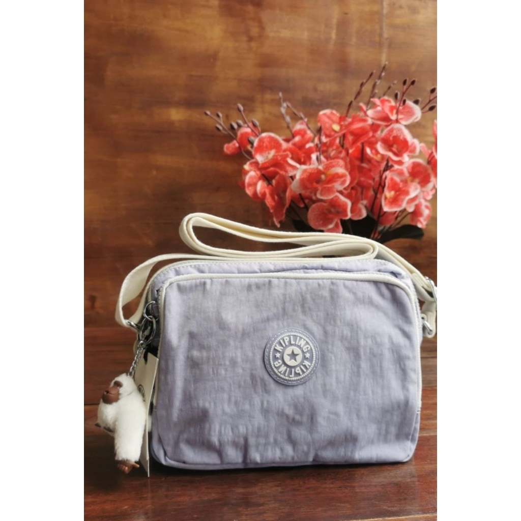 KIPLING-TasSelempang/SlingBag/CrossbodyBag/KiplingSilenActiveLilacBI