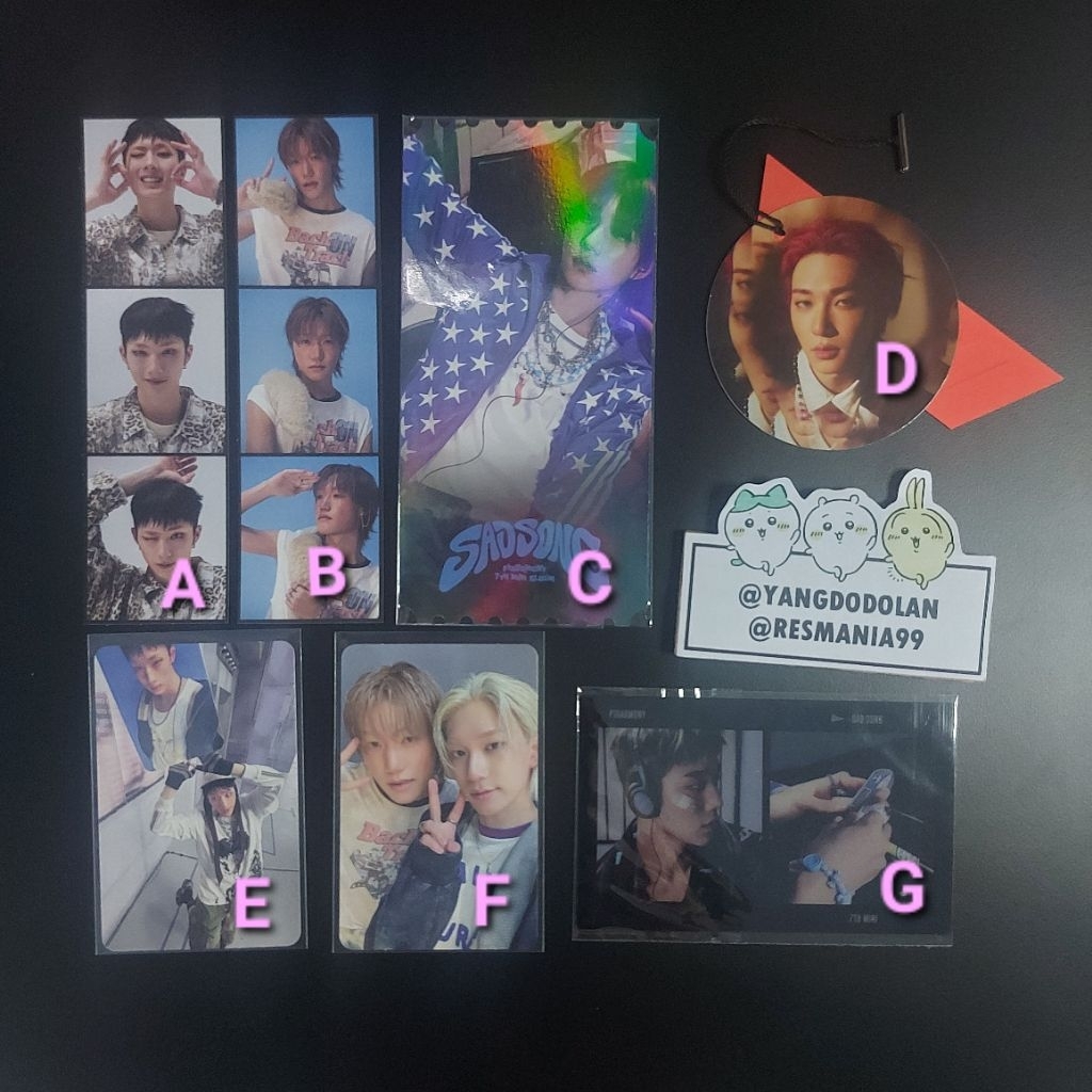 [Ready Official] P1HARMONY Photocard PC Jiung Theo Intak Jongseob DUH Zero In Sad Song