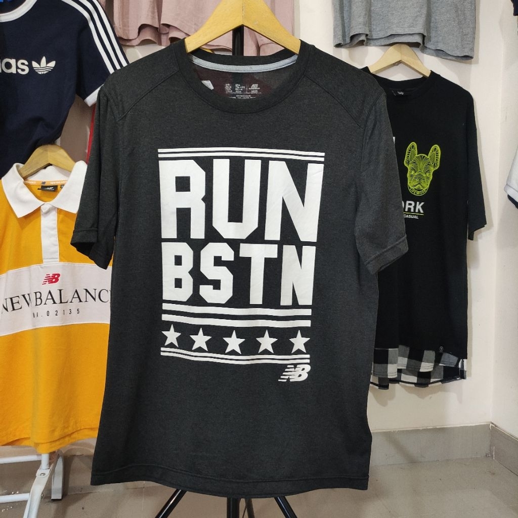 Kaos Jersey Running NB New Balance Grey Size L
