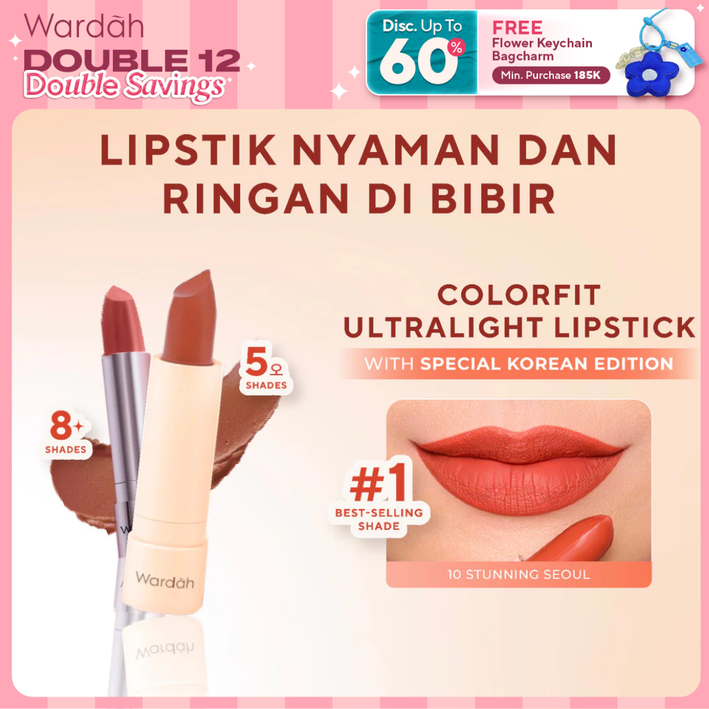 [LIPSTICK ALA KOREA] WARDAH Colorfit Ultralight Matte Lipstick - Korean Limited Edition Shade 09-13 