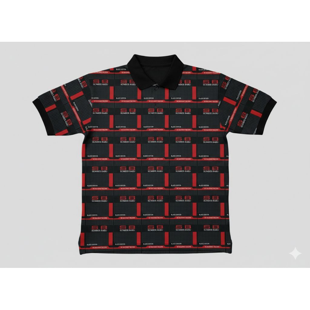 promo kaos polo motif SB sumber baru kekinian terlaris
