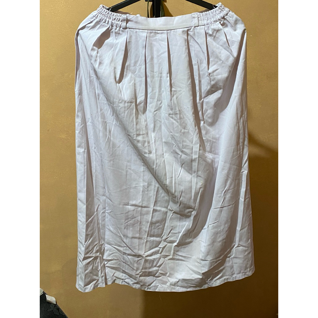 Preloved rok panjang putih sekolah