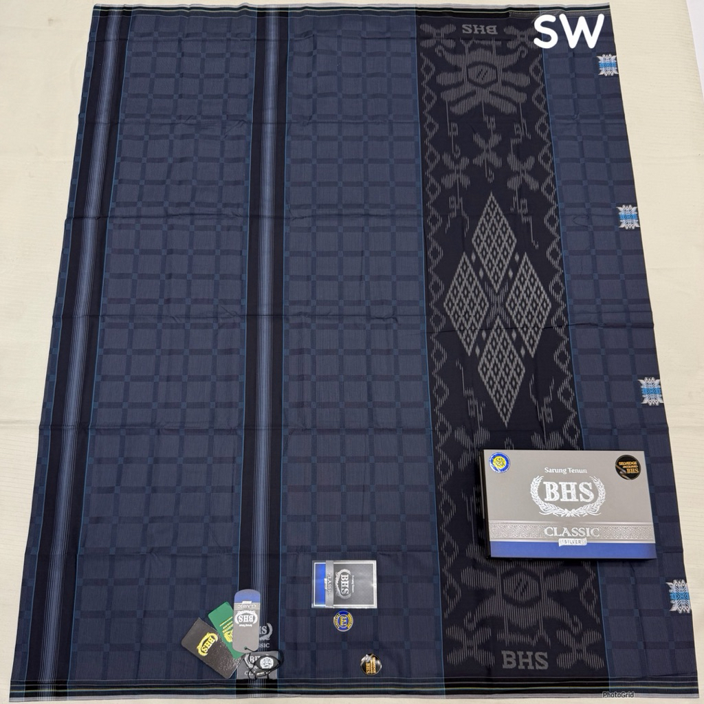 Sarung bhs classic songket kwg silver bhs original