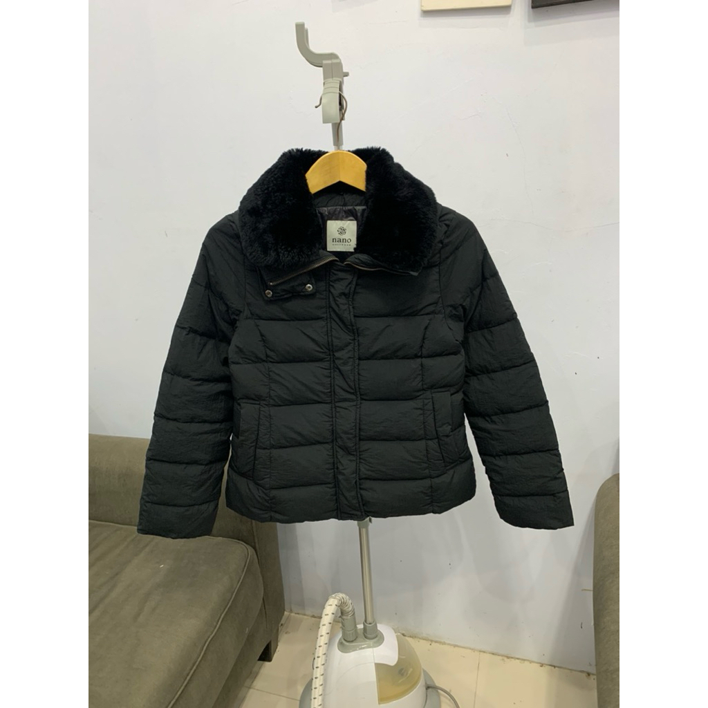 Nano universe down jacket fur rabbit