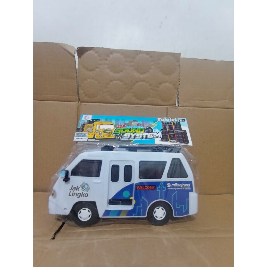 mainan anak mobil angkot kota bisa berjalan dan gerak sendiri (jsp M-02)
