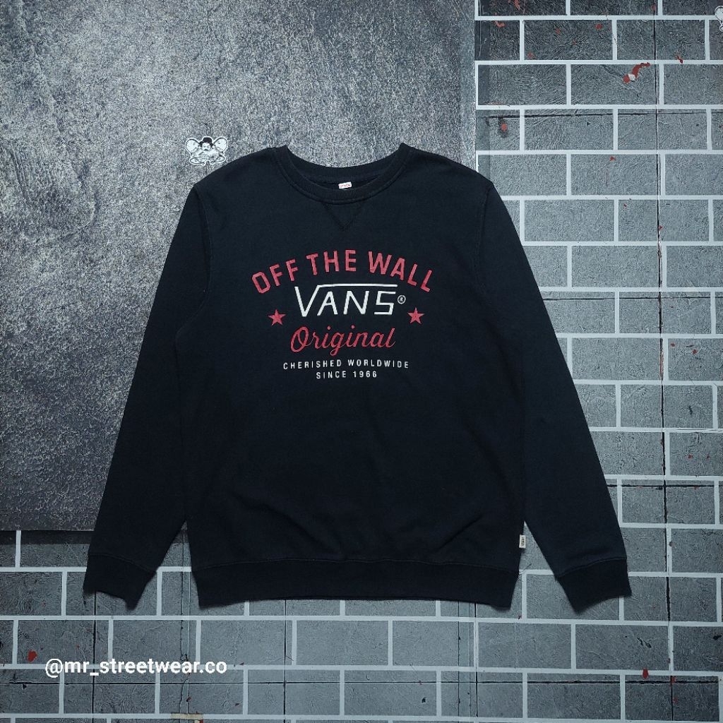crewneck vans off the wall original size xl