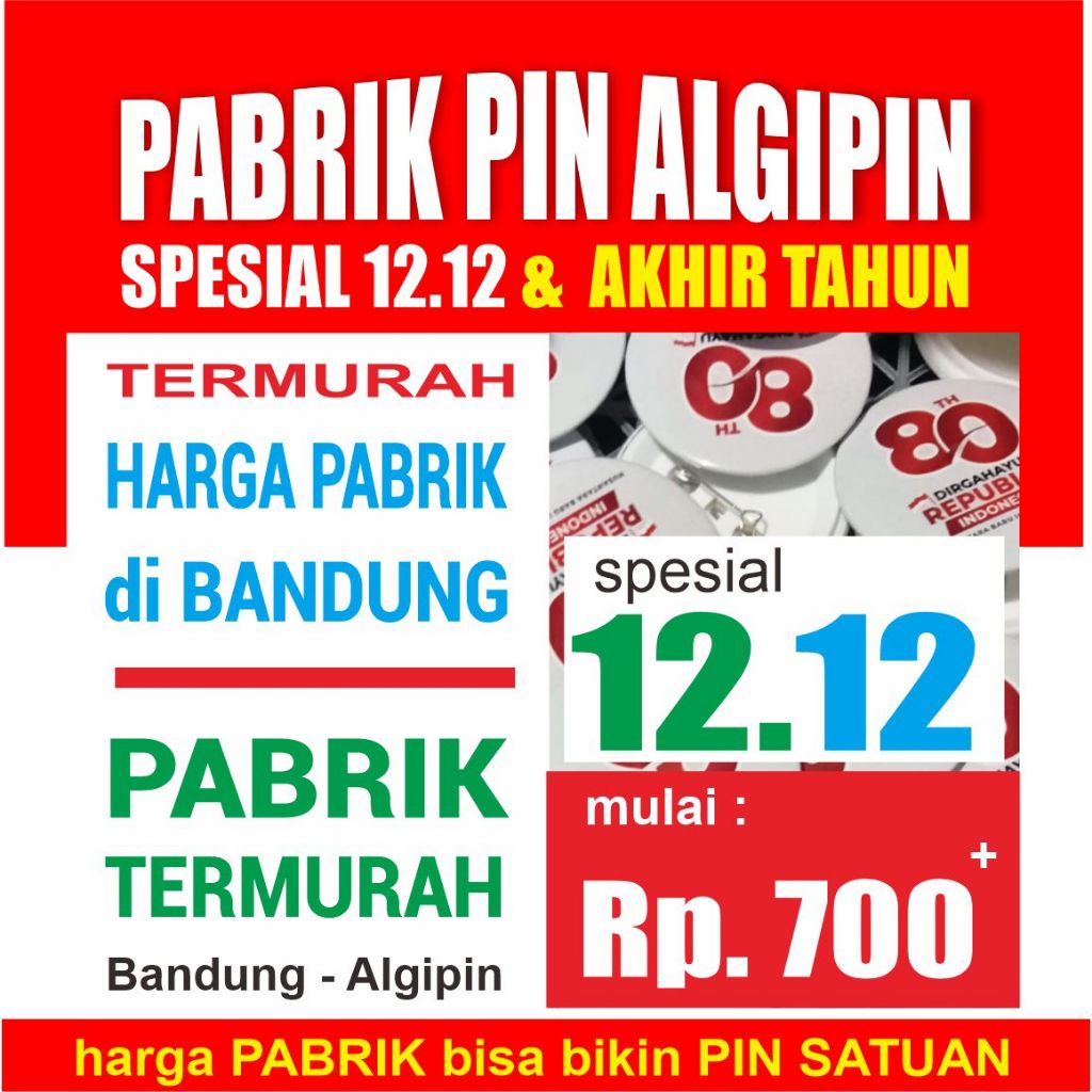 PIN CUSTOM PENITI 7.5CM / PIN BROS CUSTOM 75MM TERMURAH / PIN BROSS SOUVENIR 75 MM