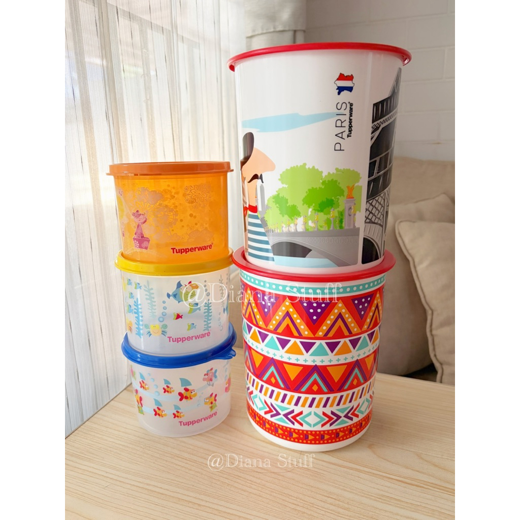 Aneka Toples Gambar Motif Tupperware New