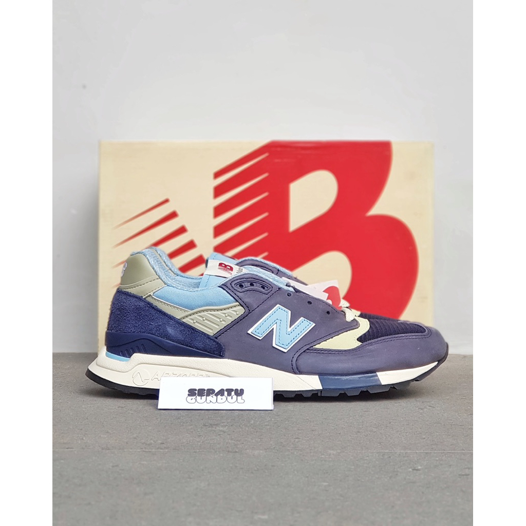 Sepatu Sneakers Pria NB 998 ChromeBlue Made in USA U998CB