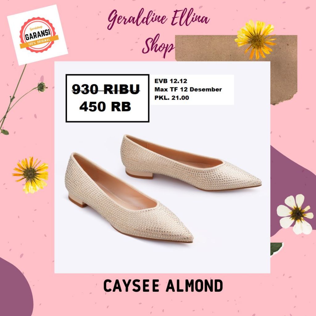Sepatu flat shoes wanita EVB original 100% SALE seri CAYSEE