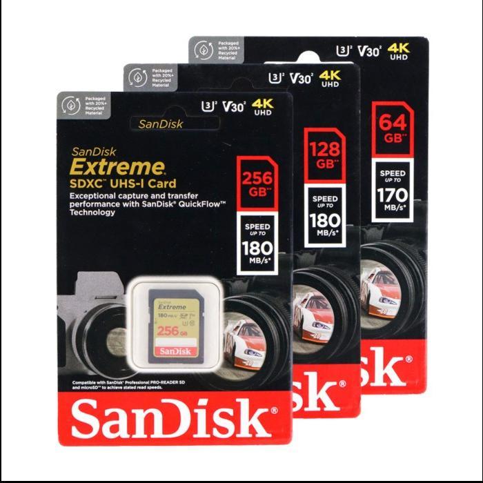 SanDisk Extreme 64GB 170MB/s SDCard Memory - SDSDXV2
