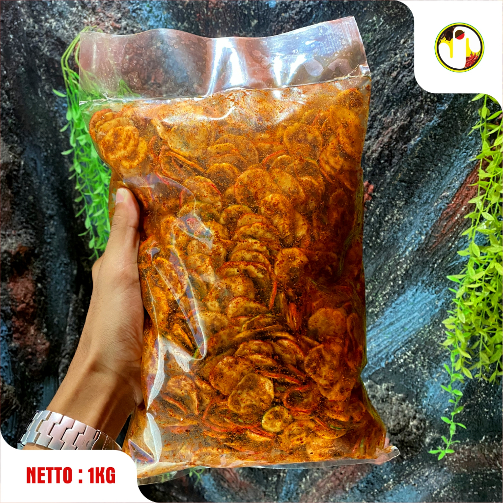 KERUPUK SEBLAK JUMBO Kemasan 1 Kg Y&H Sncak It SEBRING Seblak Kering Cemilan Pedas
