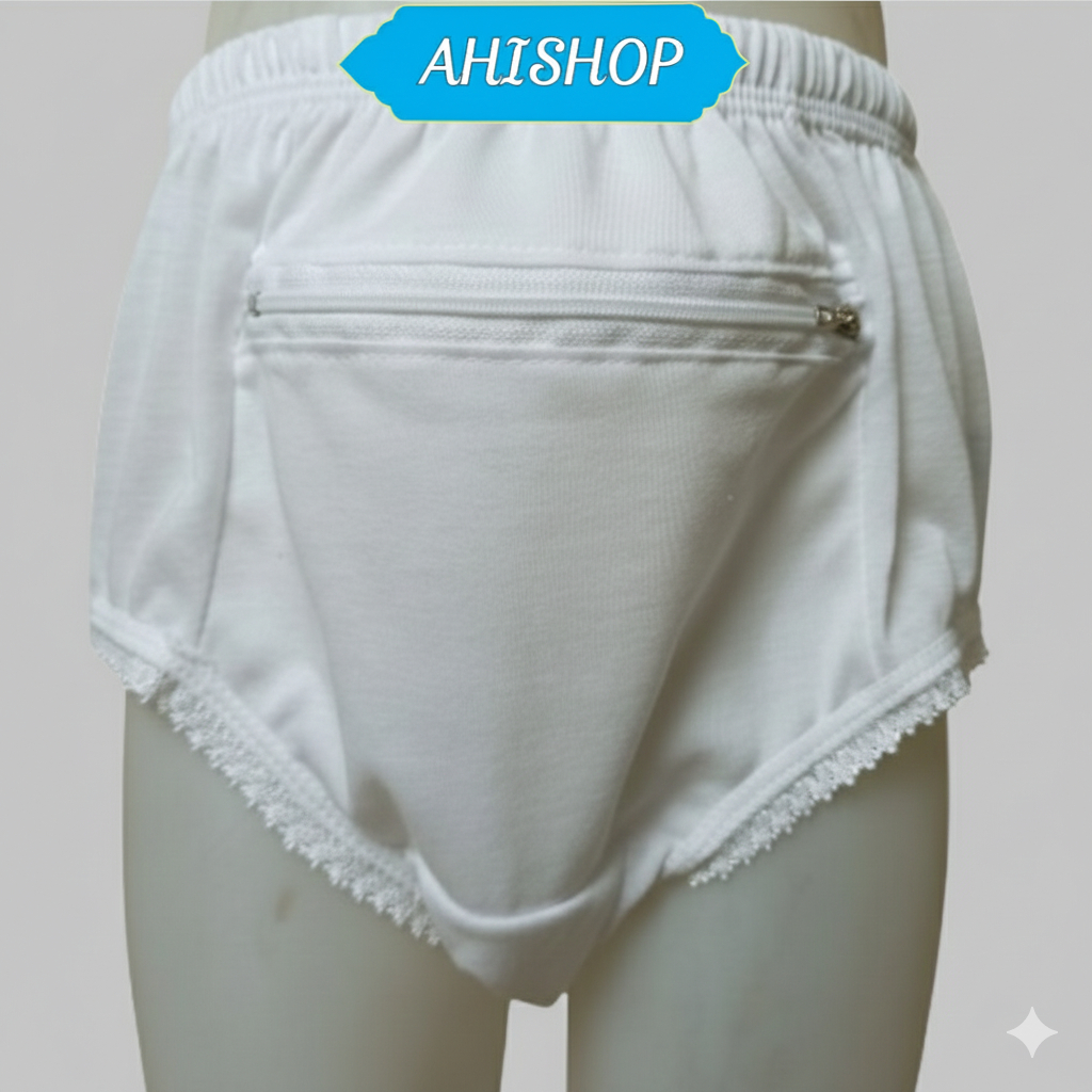 AHISHOP - Celana Dalam Saku Wanita Haji dan Umroh