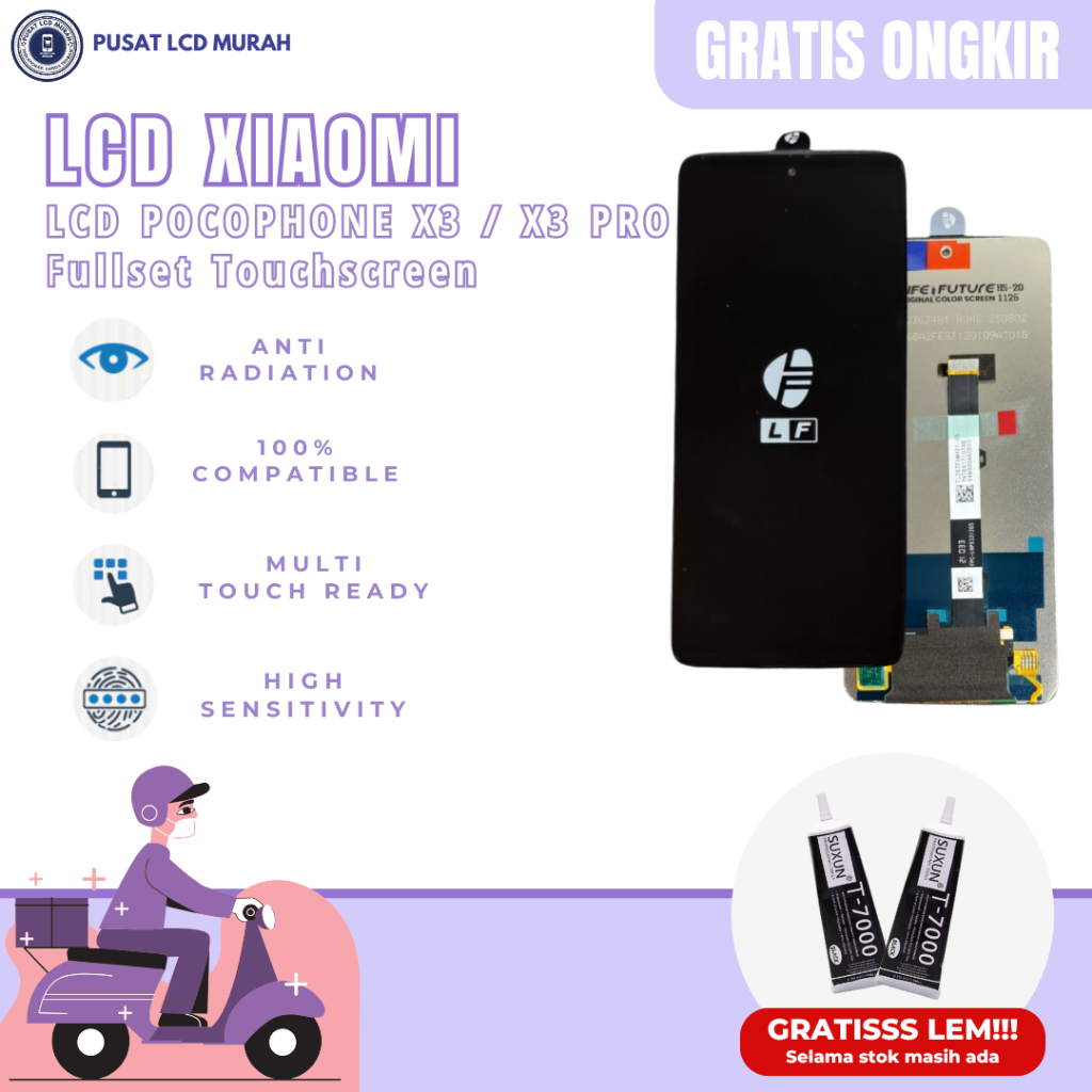 LCD POCOPHONE X3 / X3 PRO FULLSET TOUCHSCREEN