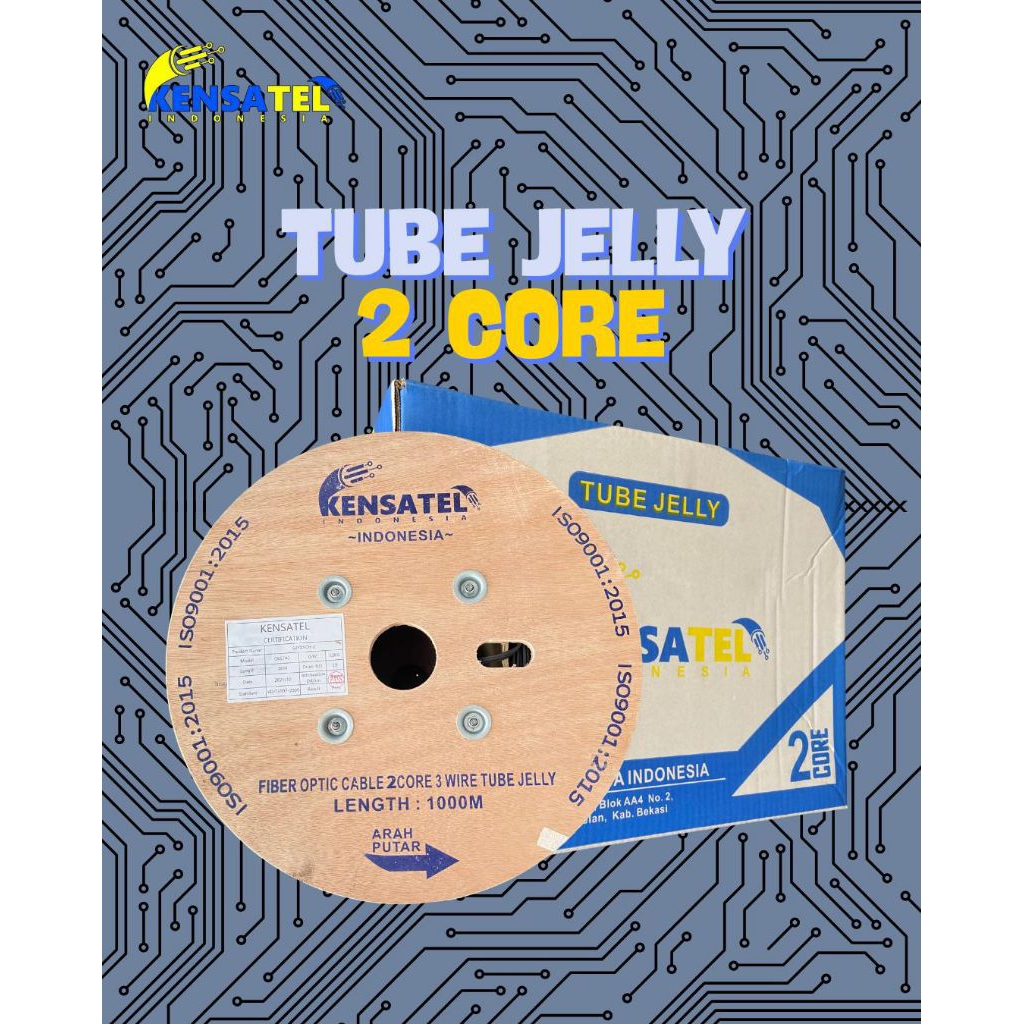 Kabel Dropcore 2 Core 3 Seling Tube Jelly Kensatel 1Km