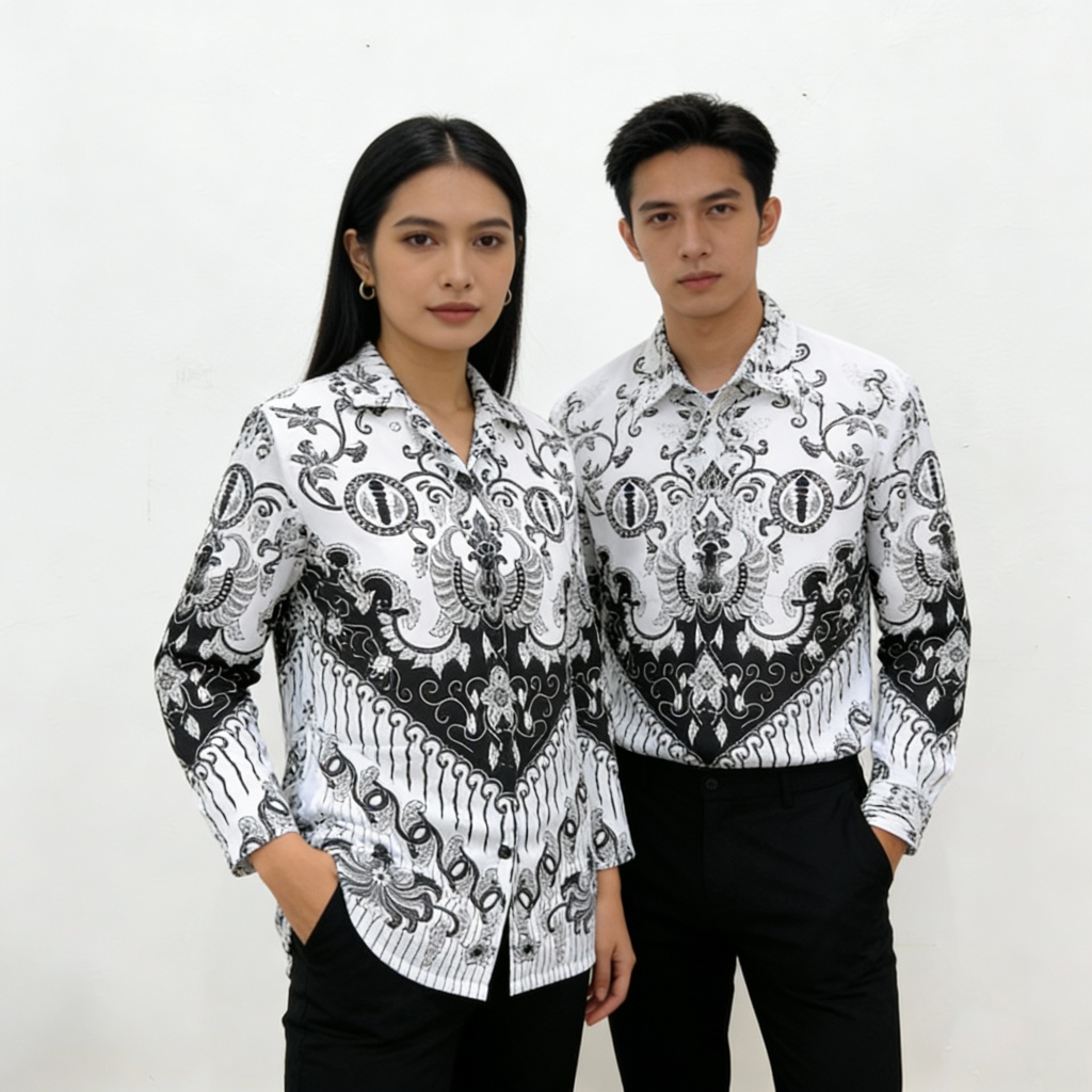 Berlanc Batik PGRI pria wanita terbaru lapisan furing bahan bsw atasan PGRI terbaru baju PGRI