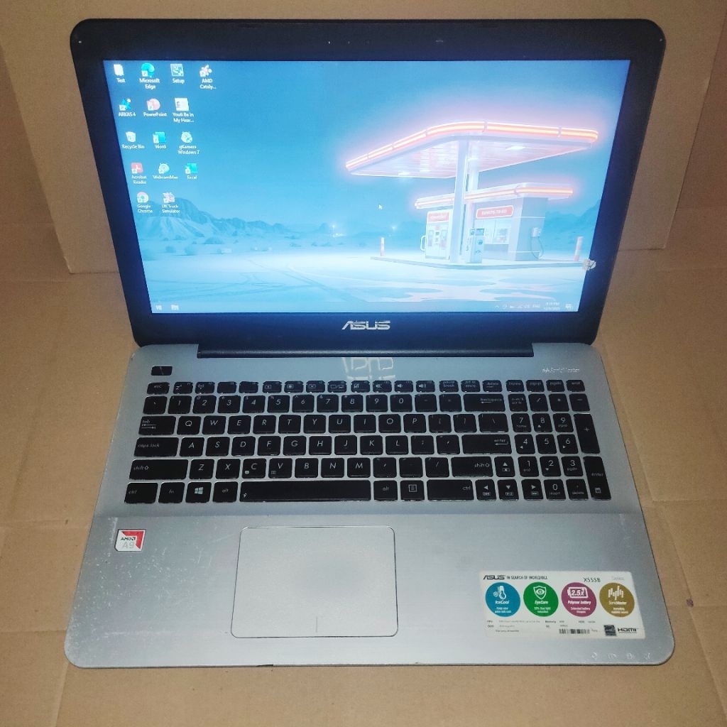LAPTOP ASUS X555BA AMD A9-9420 4/500 Second Minus (BACA DESKRIPSI)