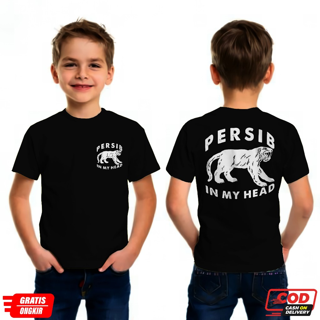 KAOS ANAK PERSIB IN MY HEAD KAOS BOBOTOH KIDS PRIA WANITA