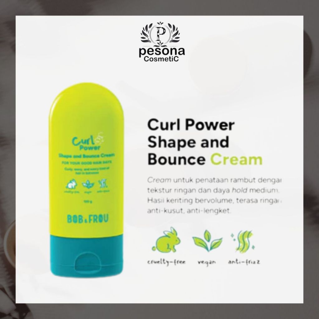 BOB & FROU - Curl Power Shape And Bounce Cream - 100g - Curl Cream